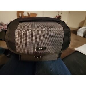 Universal Padded Canvas Camera Bag with Shoulder Strap JVC 4"x4"x7"